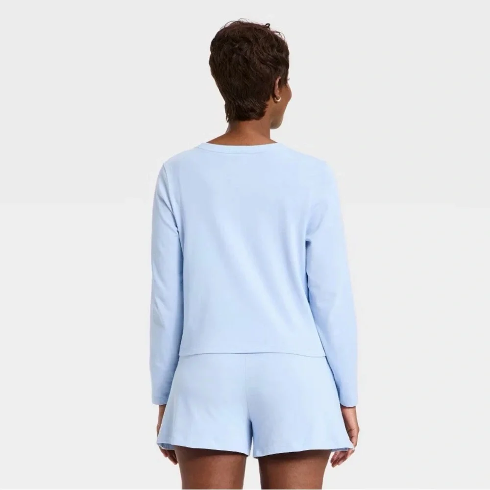 NWT Universal Threads French terry jersey lounge set cardigan and shorts size M - Picture 5 of 14